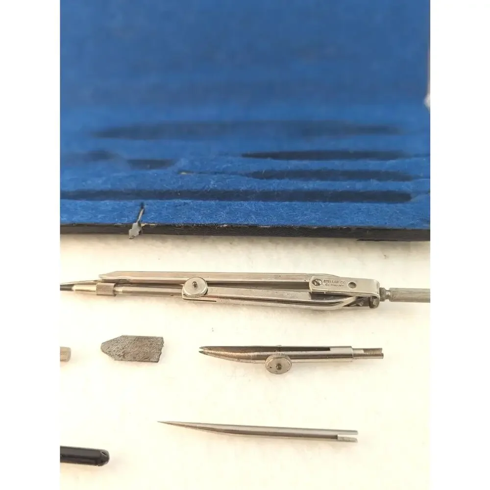 VTGE Stellar Drawing Set In Felt Lined Case collector Item working Condition